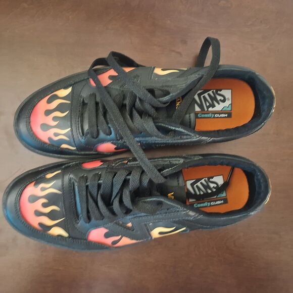 Vans Lowland CC Lenticular Black Flame Men’s Skate Shoes Size 9.5 – Rare Find - Picture 2 of 5